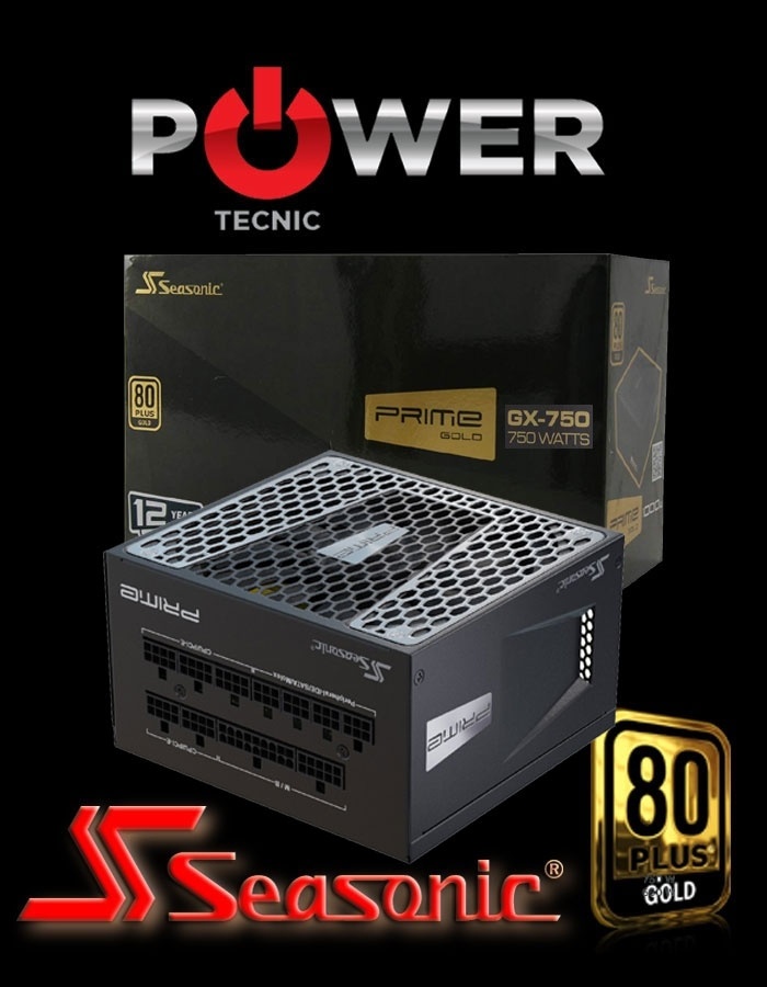 FUENTE SEASONIC PRIME GOLD "GX ONE SEICSOFT" 750W - full Modular ...