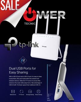 ROUTER - TP-Link Archer C8 Wireless AC1750 - DUAL BANDA - 2.4Ghz + 5Ghz  "OPEN BOX"