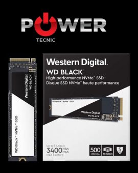 Disco SSD M2 Pcie - Western Digital BLACK 500Gb - Lectura 3.400 MB/s