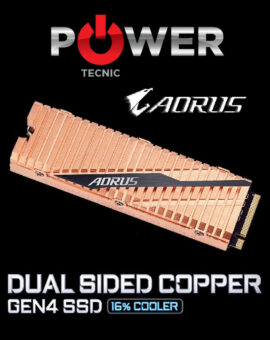 GIGABYTE DISCO AORUS NVME GEN4 SSD  1TB - Lectura 5.000 Mb/s x 4.400 Mb/s