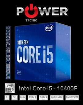 Procesador – Intel – I5 10400F – 6 Cores / 12 Threads  "Up to 4.3 GHz" 12 Mb Cache - 10ª Generacion