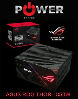 Fuente de alimentación RGB completamente modular 850W Asus ROG Thor con panel OLED 80 Plus PLATINUM