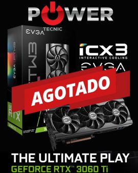 EVGA - RTX 3060 Ti - FTW3 - ULTRA GAMING - 8GB GDDR6X - ARGB LED - METAL BACKPLATE