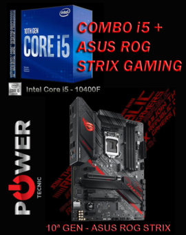SUPER COMBO - i5 - 10400F - 4.3Ghz 12 Nucleos + MOTHERBOARD - ASUS STRIX B460-H GAMING - 10ª Gen