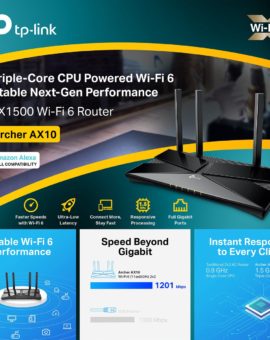 ROUTER -TP-LINK - ARCHER - AX10 - AX1500  " Wi-Fi 6 " La Próxima Generación