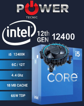 Procesador Intel Core i5-12400 2.5GHz / 4.4GHz / 6 Nucleos / 12 Hilos / Cache 18MB - Socket LGA1700 - Intel 12TH Generación