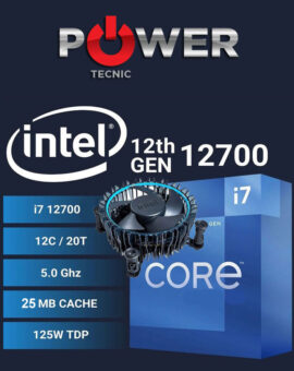 PROCESADOR – INTEL – i7-12700 – 12ª Gen «12 Cores – 20 Procesos» 5.0Ghz – LGA 1700 – Alder Lake
