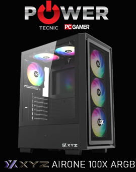 GABINETE - GAMER - AIRONE - 100 X - ARGB - NEGRO